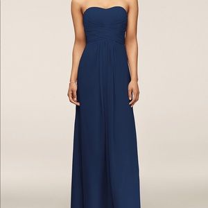 David’s bridal navy marine bridesmaid dress